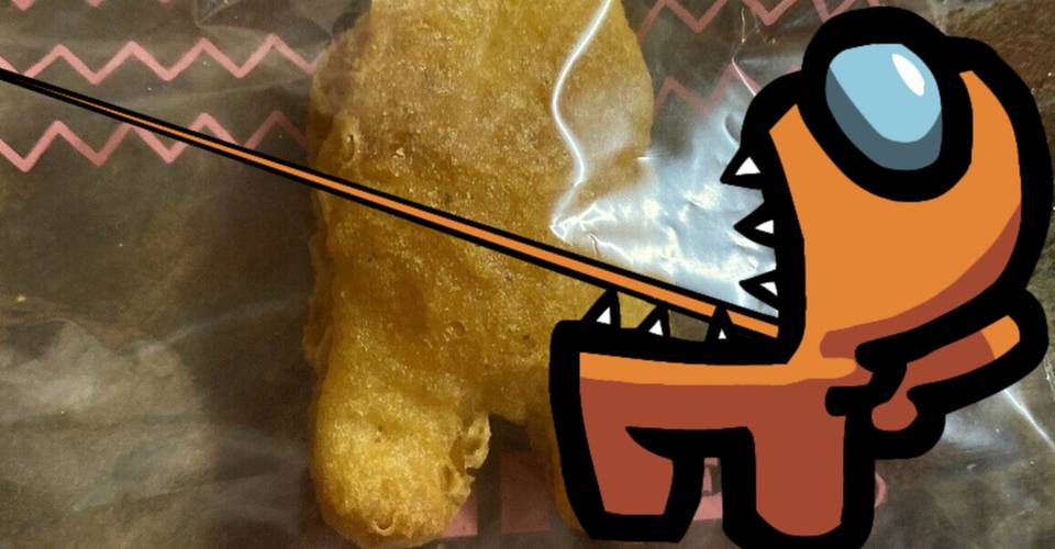 Is Someone Going To Eat The Among Us Chicken Nugget Is Someone Going To Eat The Among Us Chicken Nugget